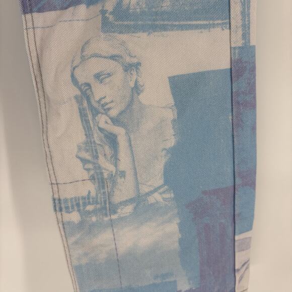 BDG Cowgirl Jeans Renaissance Print Straight Relaxed Jeans Womens Size 26 - Picture 5 of 14